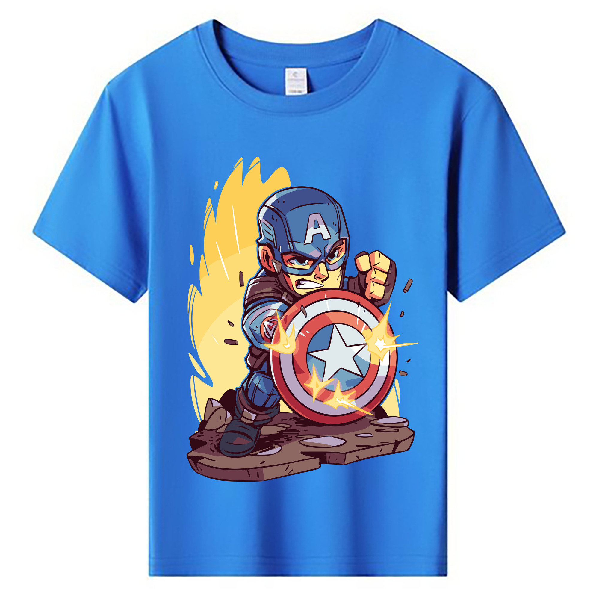 （画像用） アベンジャーズ The Avengers 綿100％キッズTシャツ（フロントプリント）